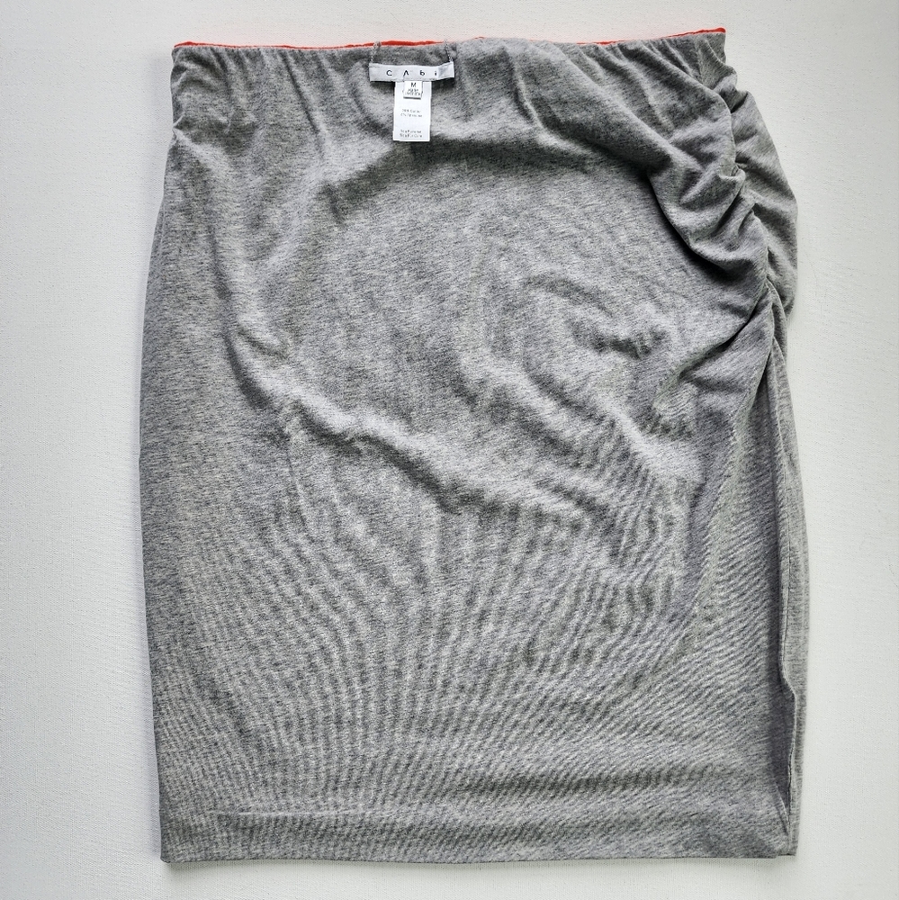 CAbi Reversible Orange Gray Tube Skirt Size M - Picture 2 of 6
